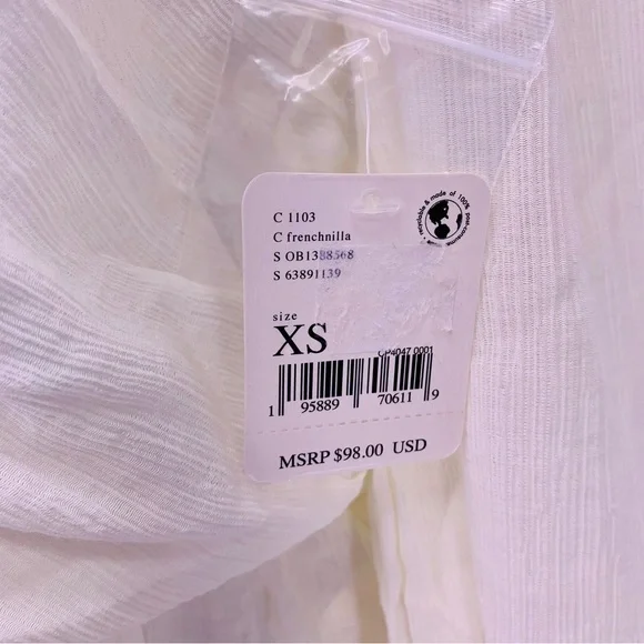 Free People Deep V Aurora Top Womens Size XS - Picture 5 of 9